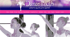 Desktop Screenshot of dancesouthstudio.com